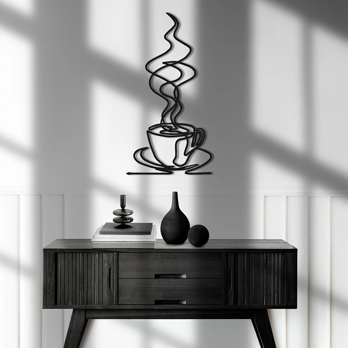 Metal Coffee Cup Wall Art