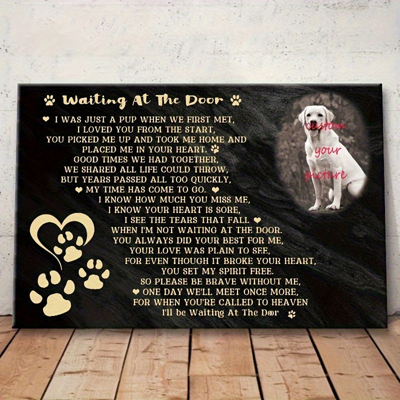 Custom Dog Memorial Canvas Wall Art