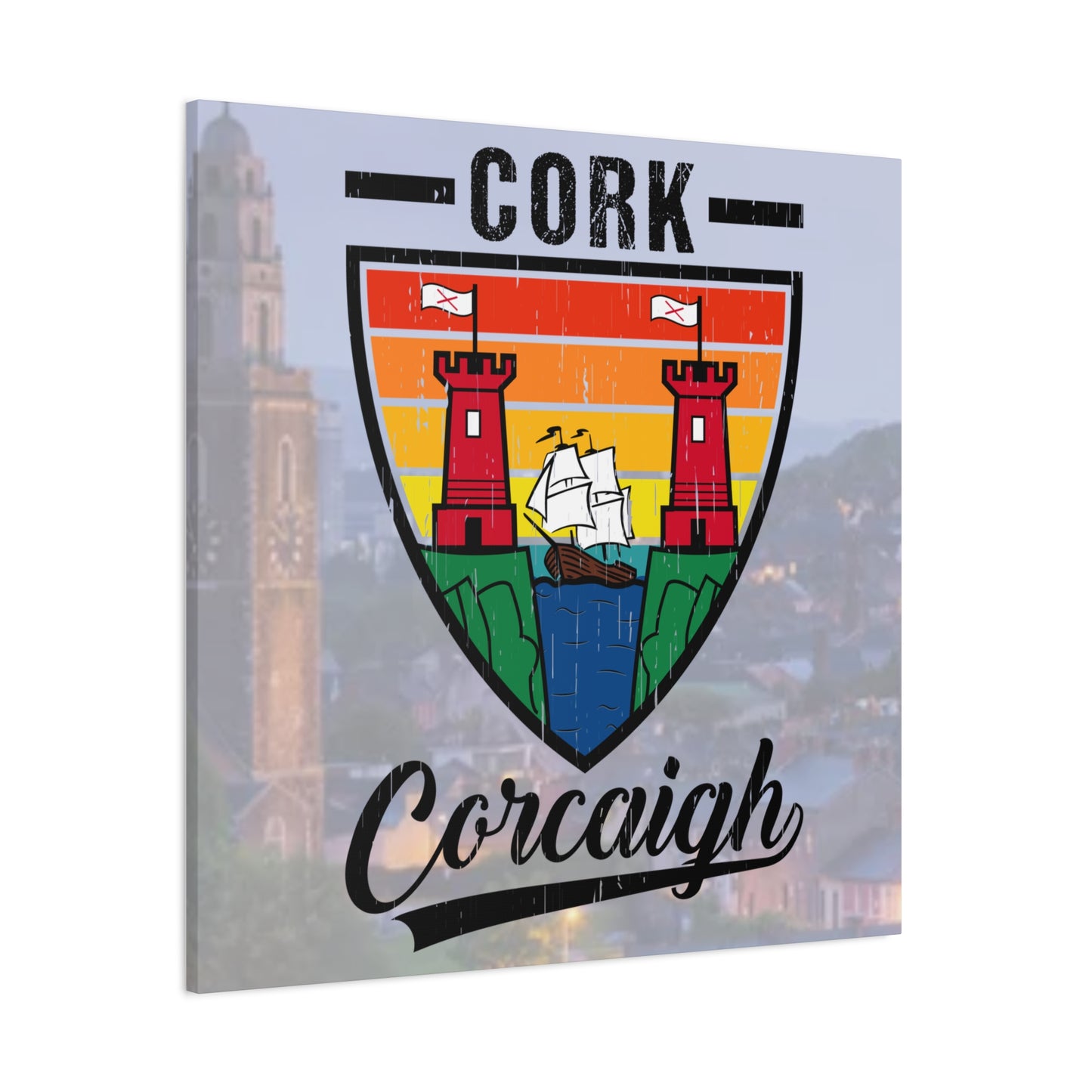 32 Counties available Canvas Wall Art – Stretched Matte Print with Vibrant Design.