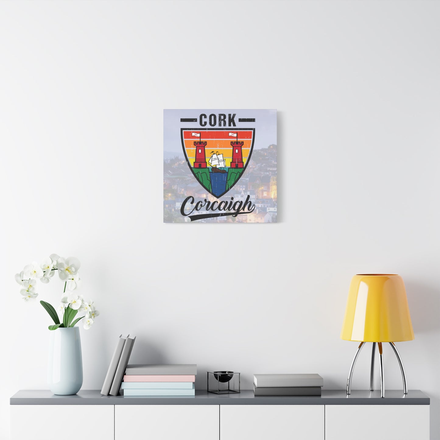 32 Counties available Canvas Wall Art – Stretched Matte Print with Vibrant Design.
