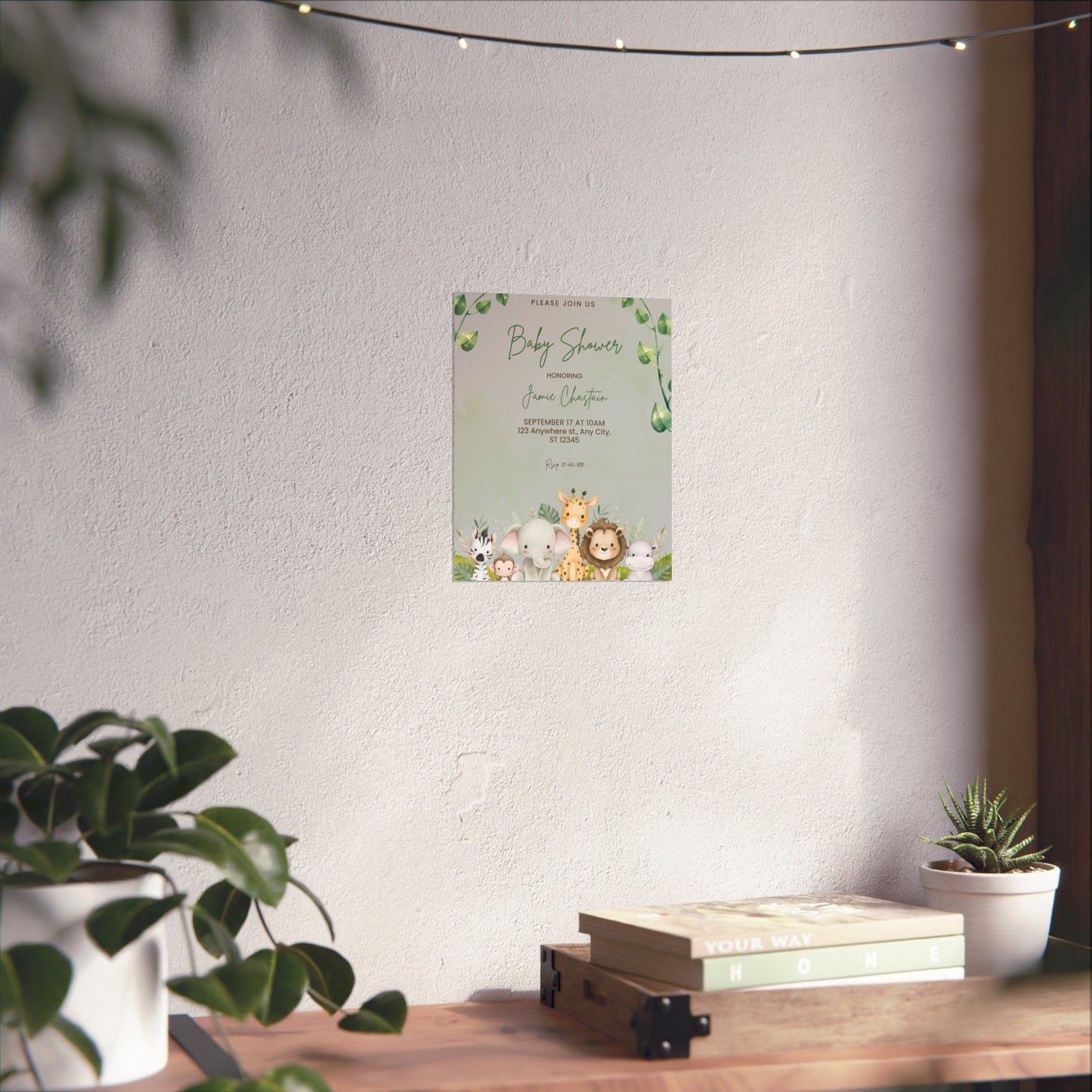 Whimsical Baby Shower Posters with Cute Animal Designs