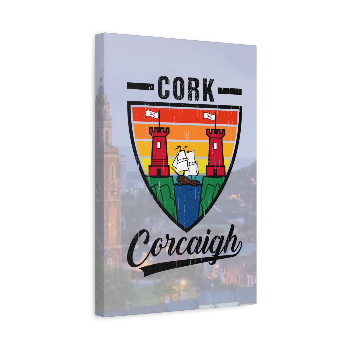 32 Counties available Canvas Wall Art – Stretched Matte Print with Vibrant Design.
