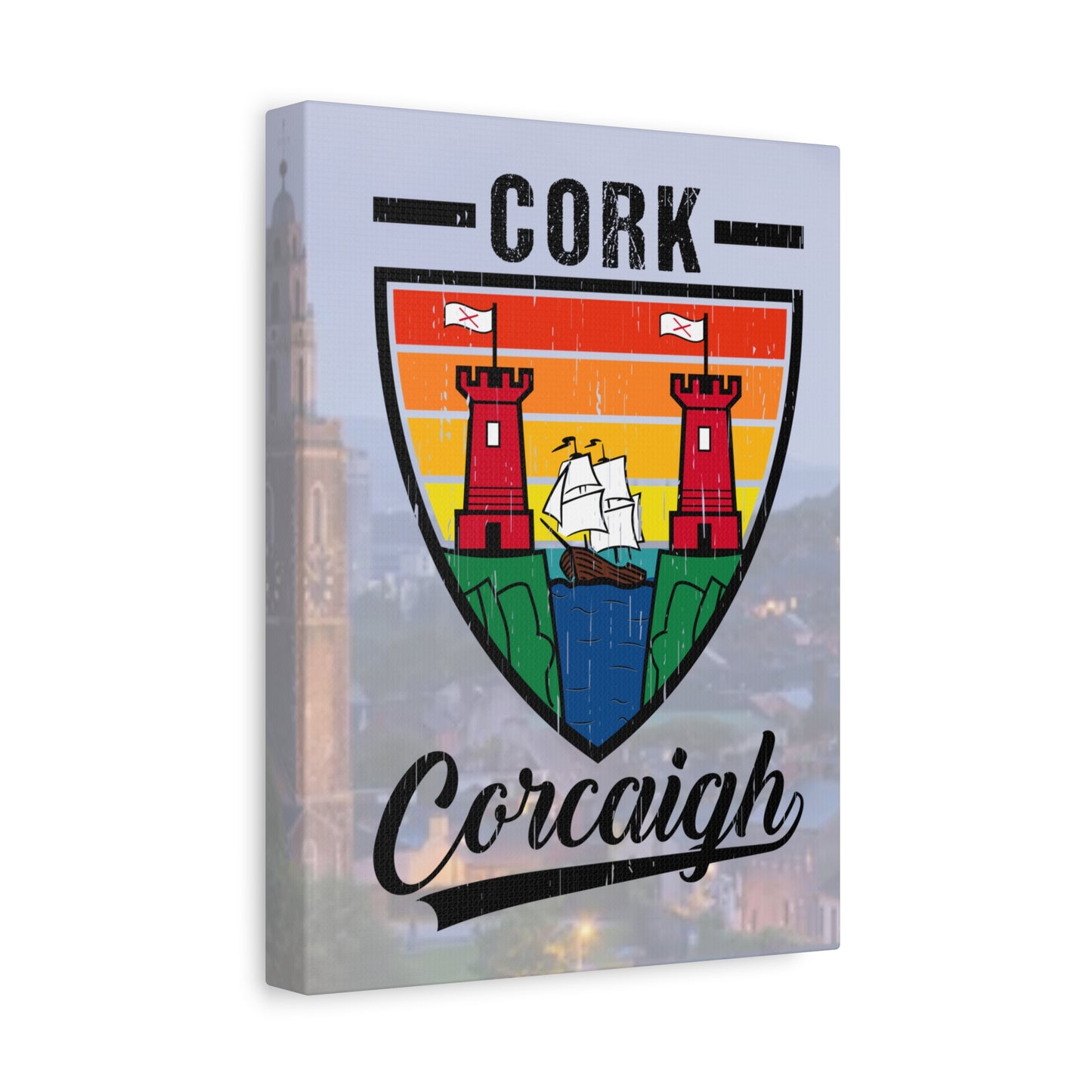 32 Counties available Canvas Wall Art – Stretched Matte Print with Vibrant Design.