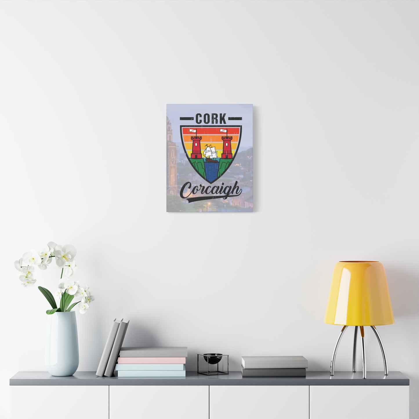 32 Counties available Canvas Wall Art – Stretched Matte Print with Vibrant Design.
