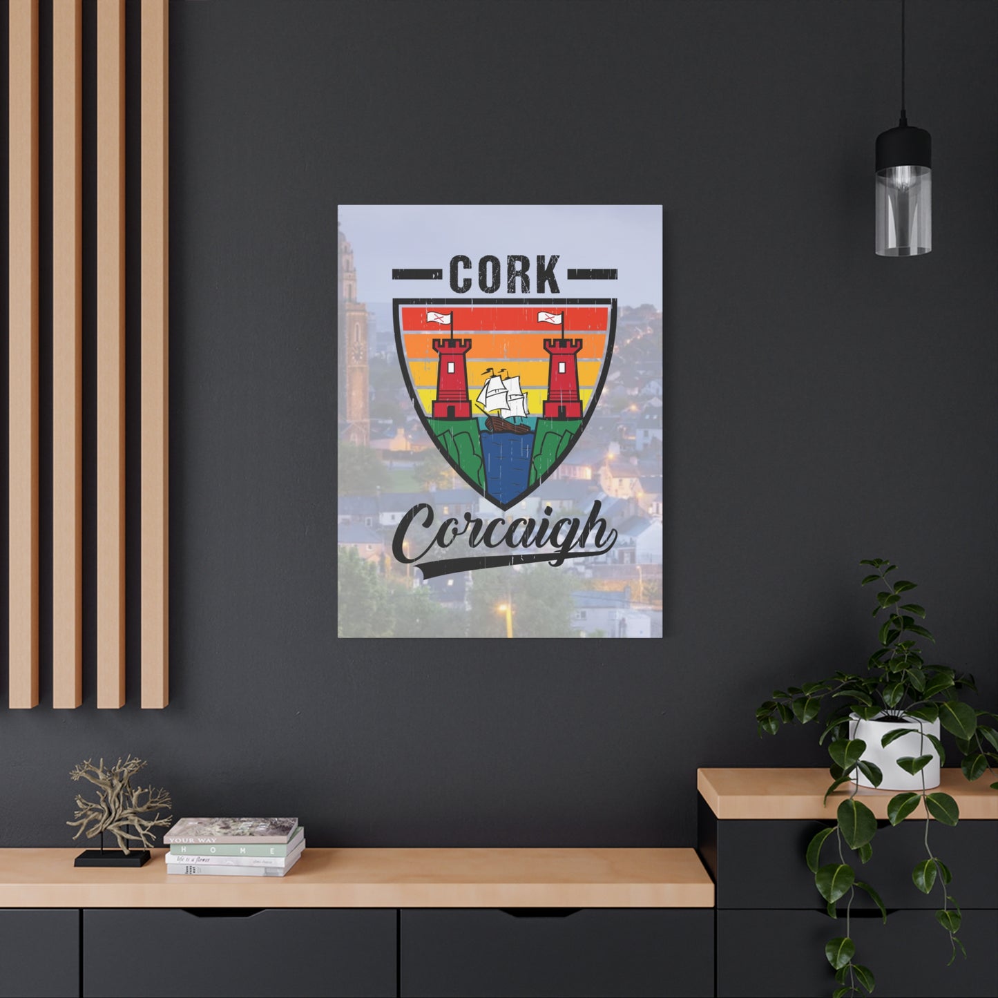 32 Counties available Canvas Wall Art – Stretched Matte Print with Vibrant Design.
