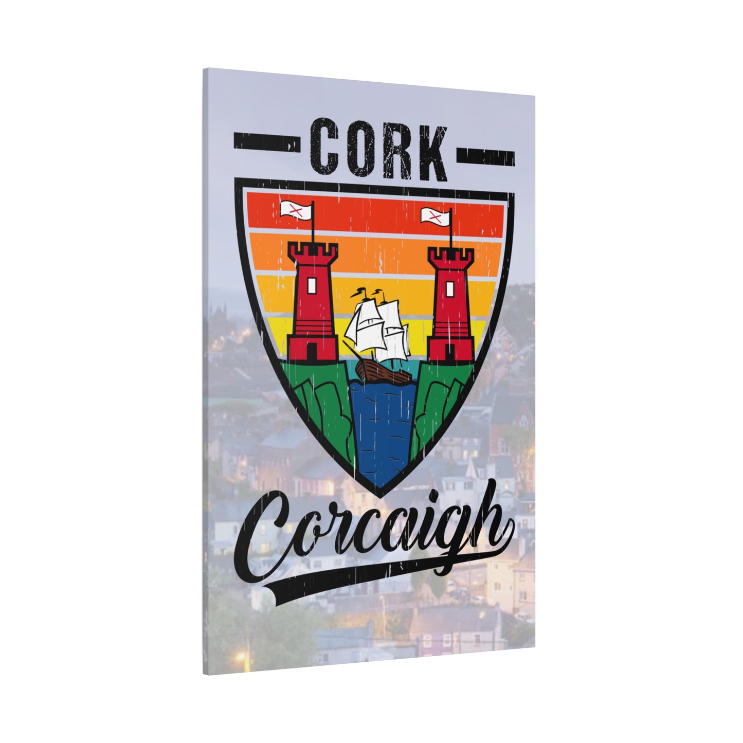 32 Counties available Canvas Wall Art – Stretched Matte Print with Vibrant Design.