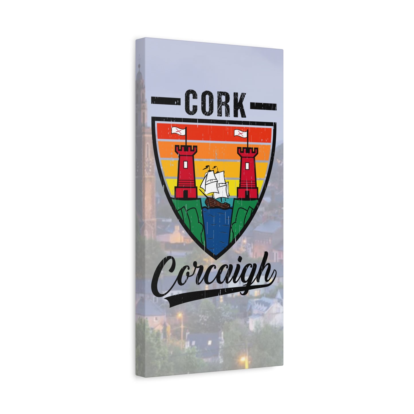 32 Counties available Canvas Wall Art – Stretched Matte Print with Vibrant Design.
