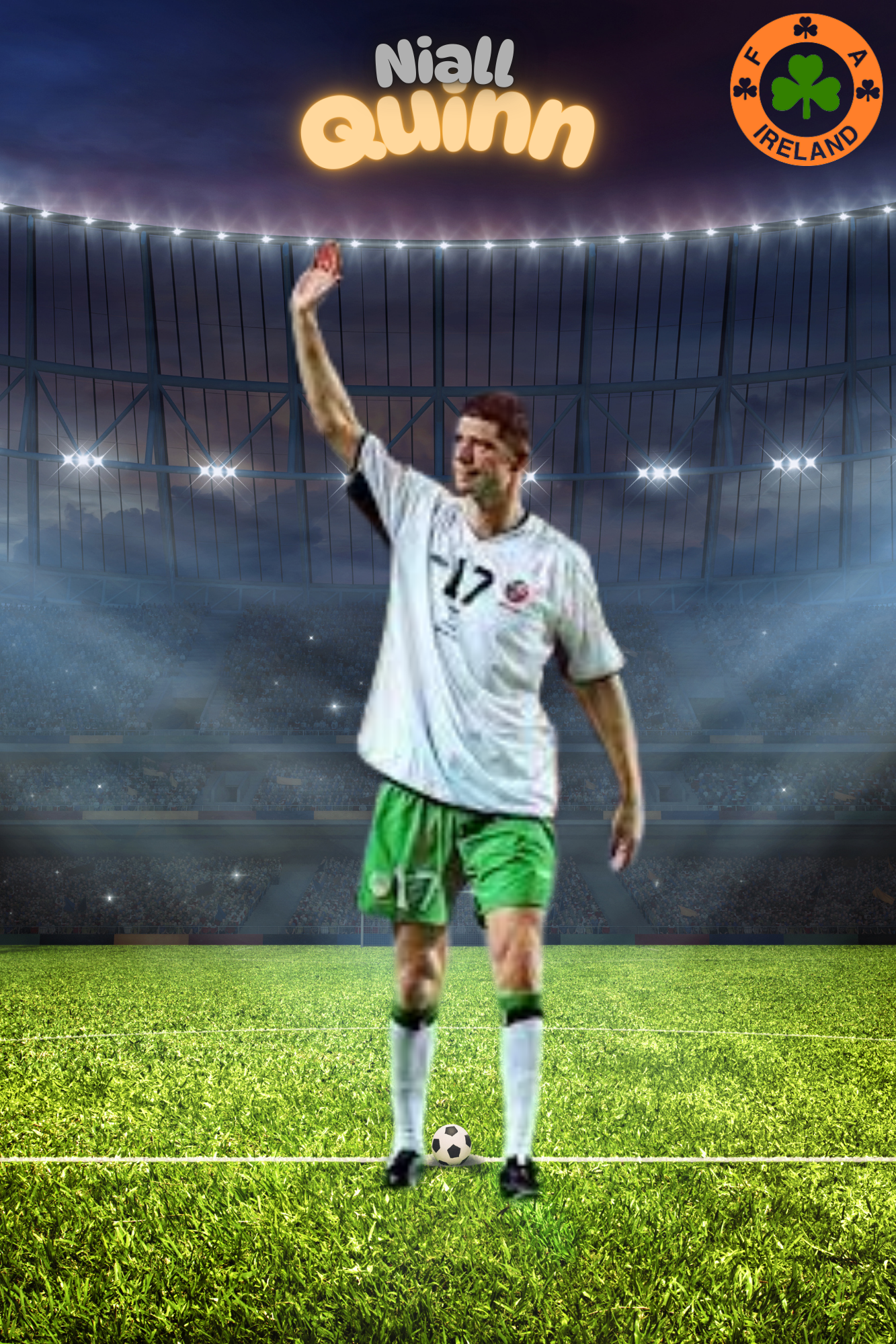 IRISH FOOTBALL METAL POSTERS COLLECTION