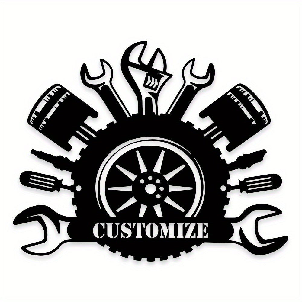 Customizable Mechanic's Delight: 1pc Car Workshop Wall Art - Perfect Gift for Auto Enthusiasts, Mechanics & Automotive Enthusiasts - Ideal for Home Decor
