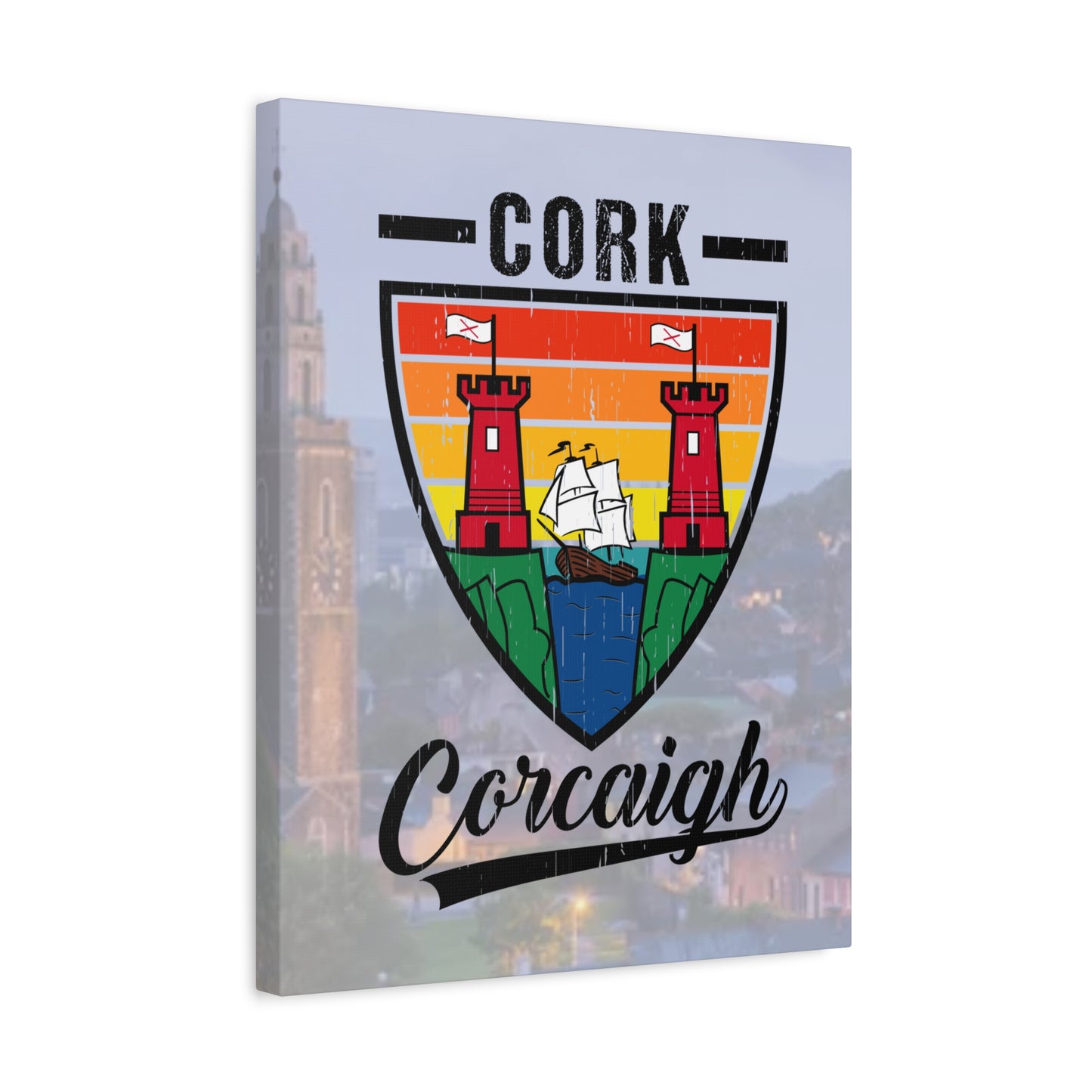 32 Counties available Canvas Wall Art – Stretched Matte Print with Vibrant Design.
