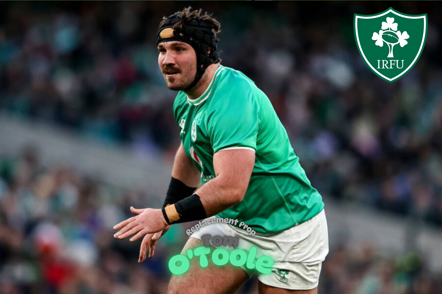 Ireland Rugby Squad 2025 – Vintage Metal Poster