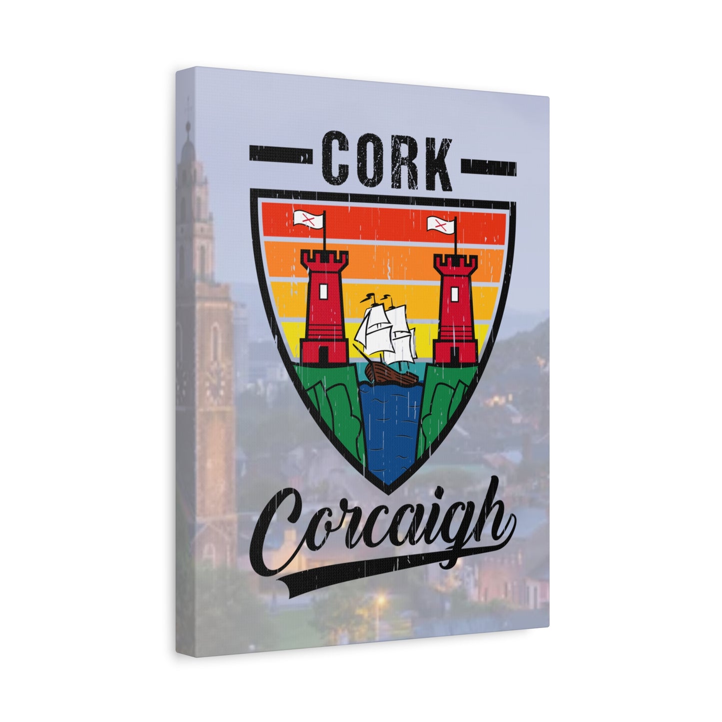 32 Counties available Canvas Wall Art – Stretched Matte Print with Vibrant Design.