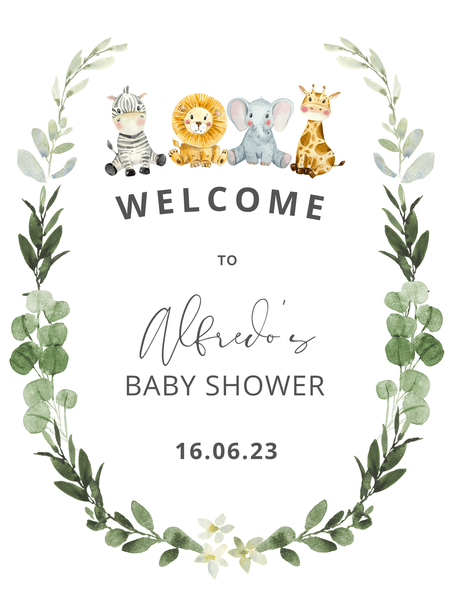 Baby Shower Welcome Sign