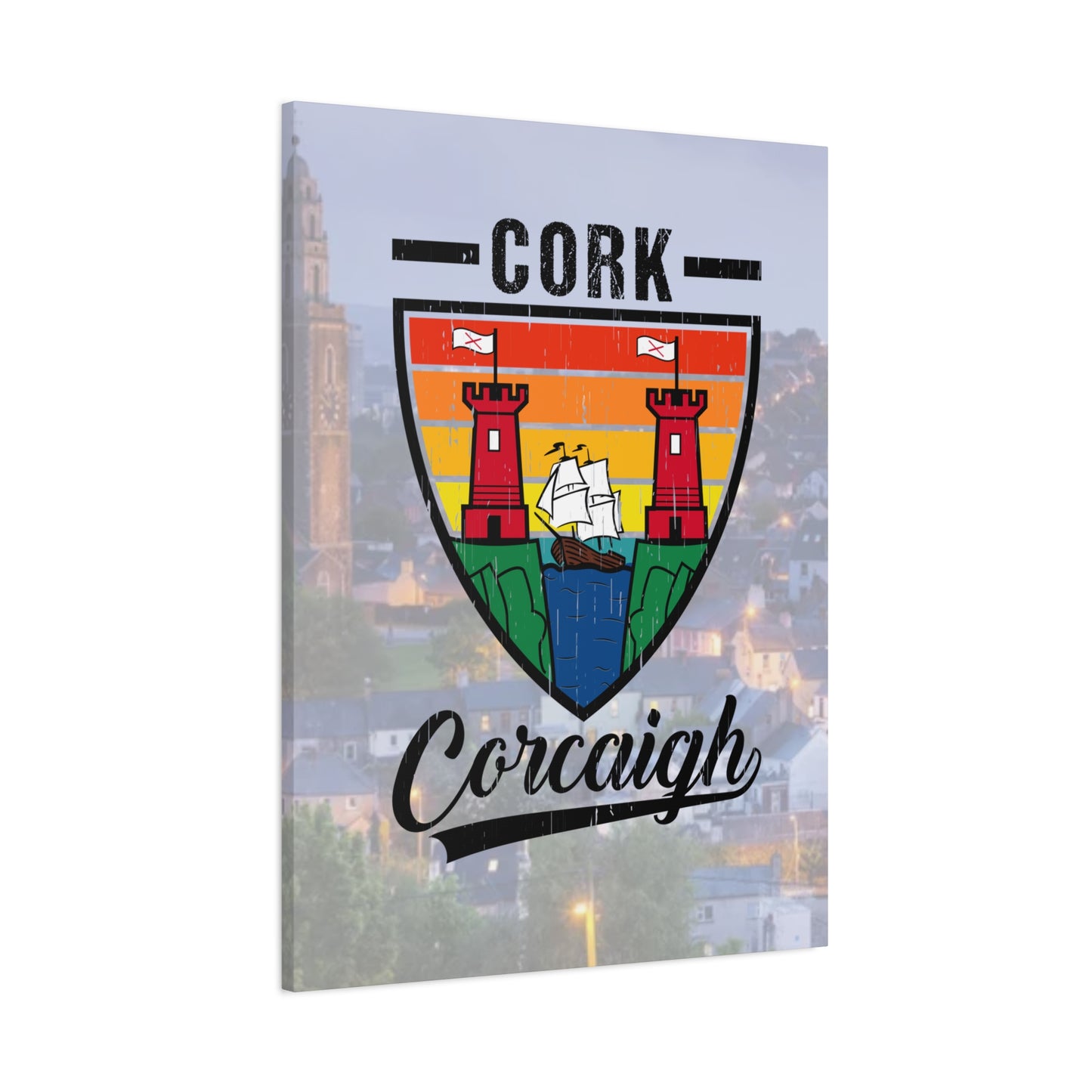 32 Counties available Canvas Wall Art – Stretched Matte Print with Vibrant Design.