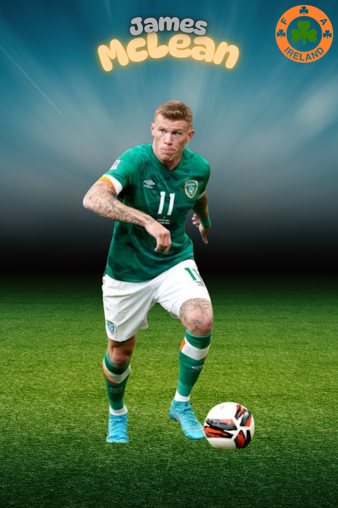 IRISH FOOTBALL METAL POSTERS COLLECTION