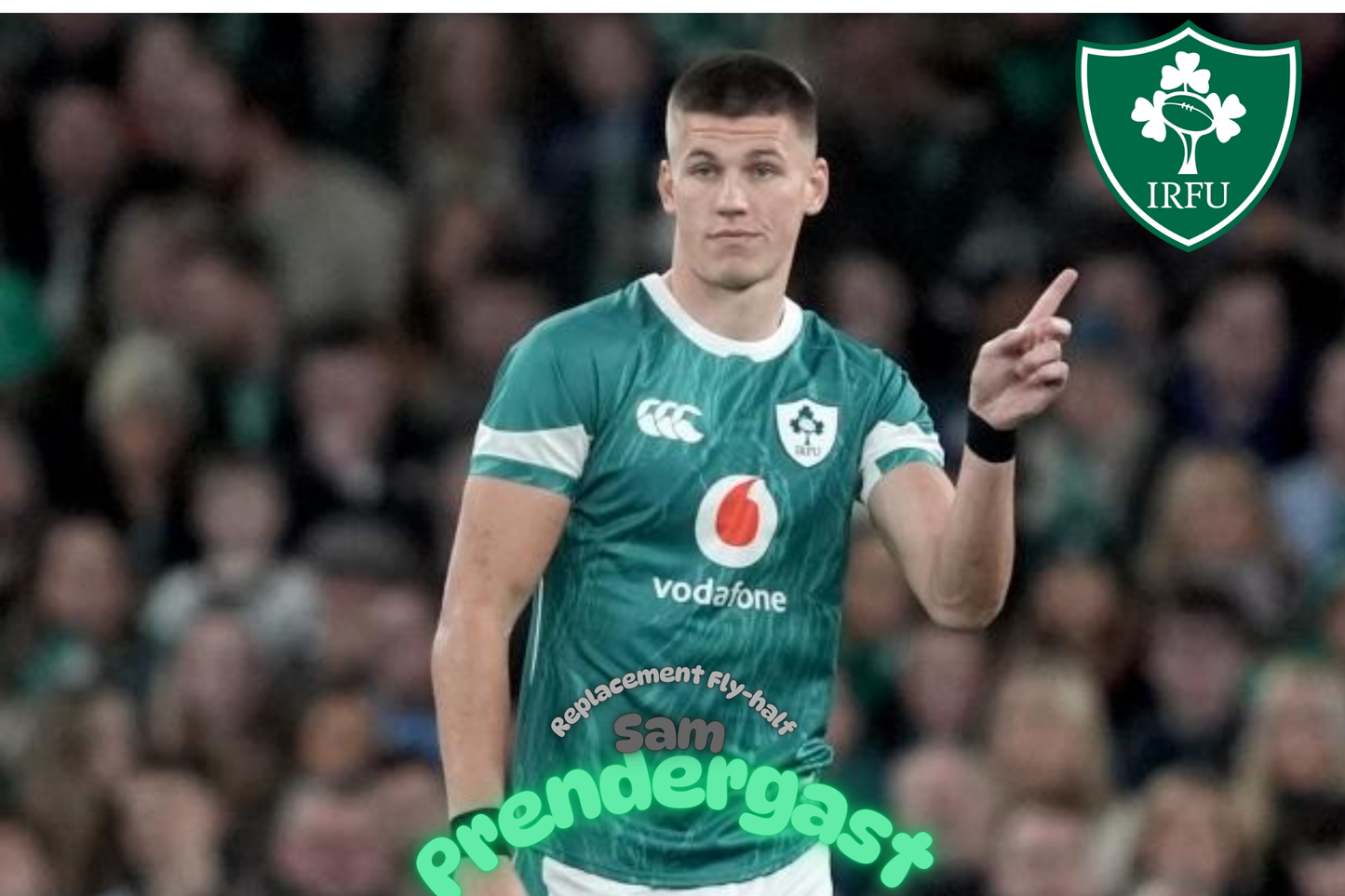 Ireland Rugby Squad 2025 – Vintage Metal Poster