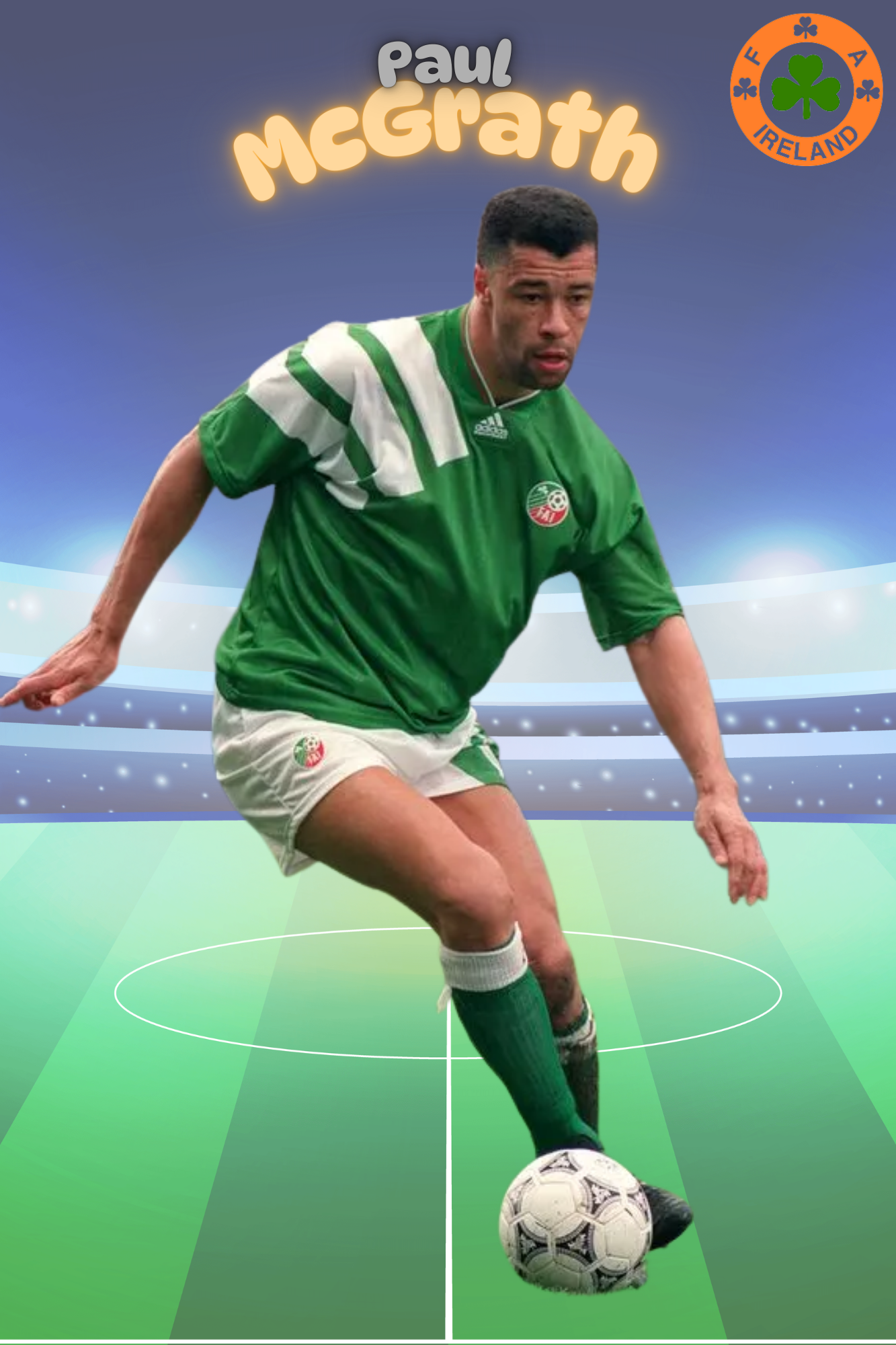 IRISH FOOTBALL METAL POSTERS COLLECTION