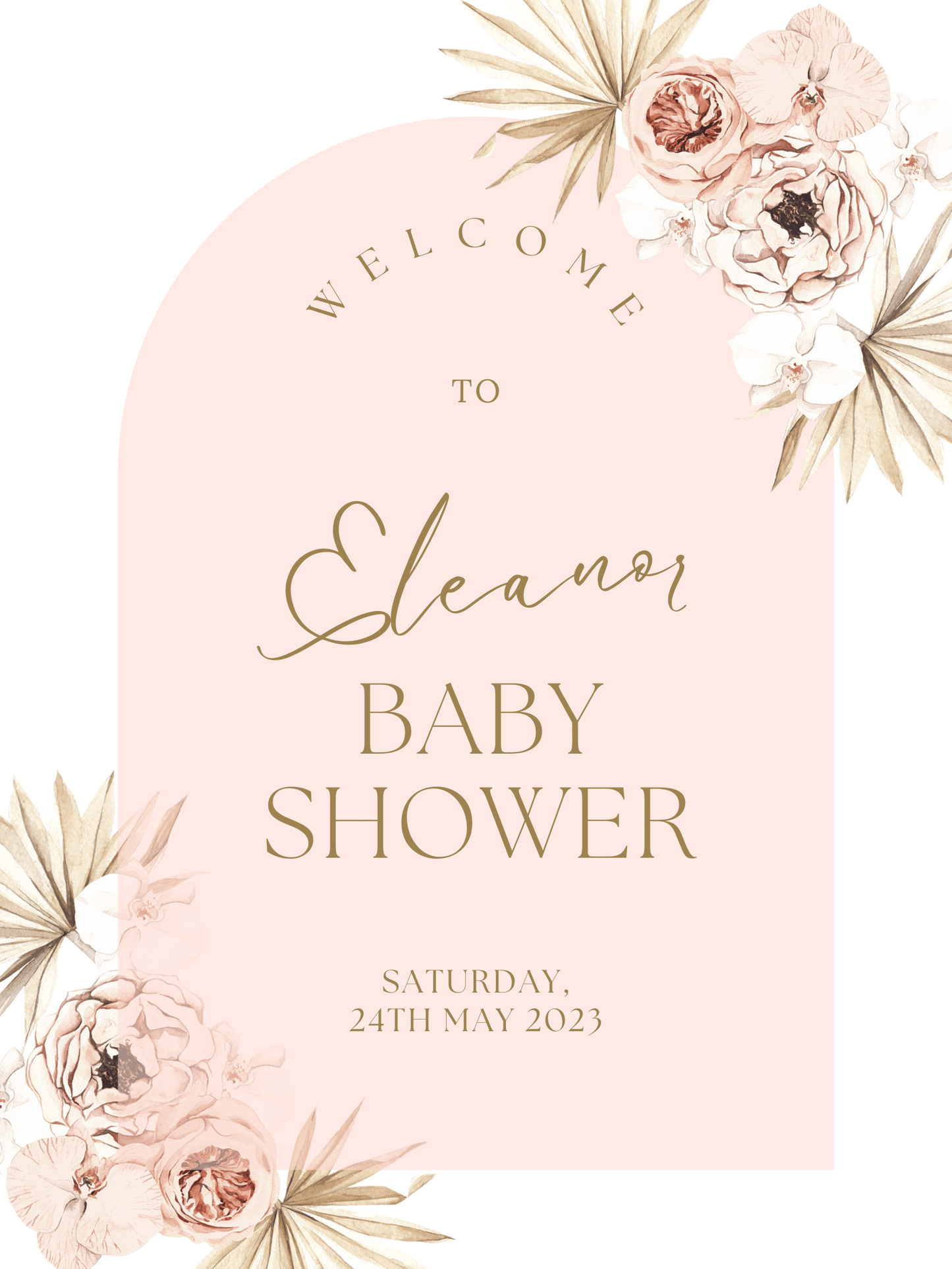 Baby Shower Welcome Sign