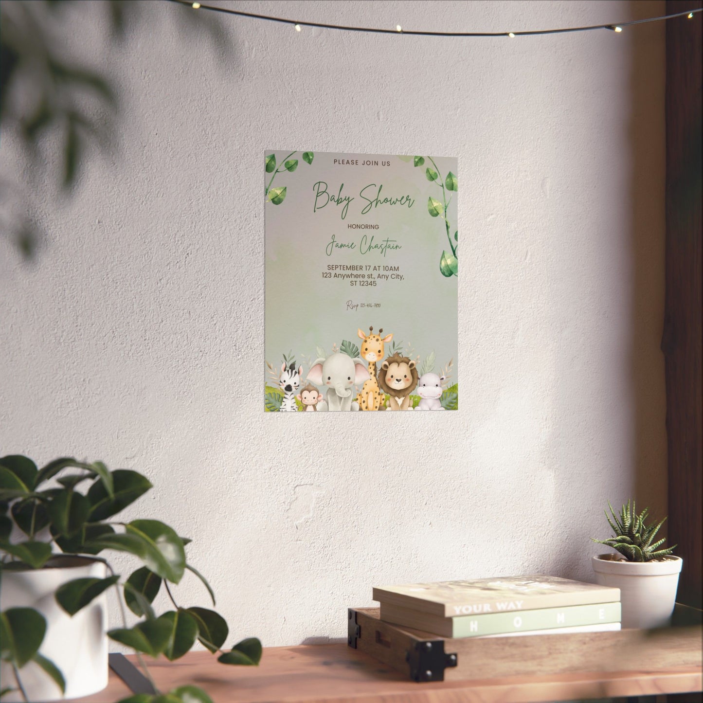 Whimsical Baby Shower Posters with Cute Animal Designs