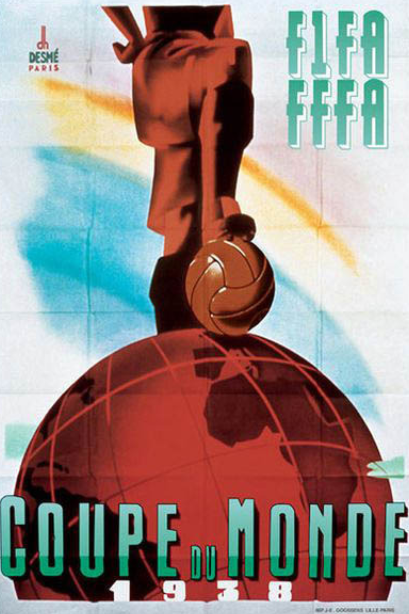 Celebrate Football History – World Cup Logos Metal Poster Collection