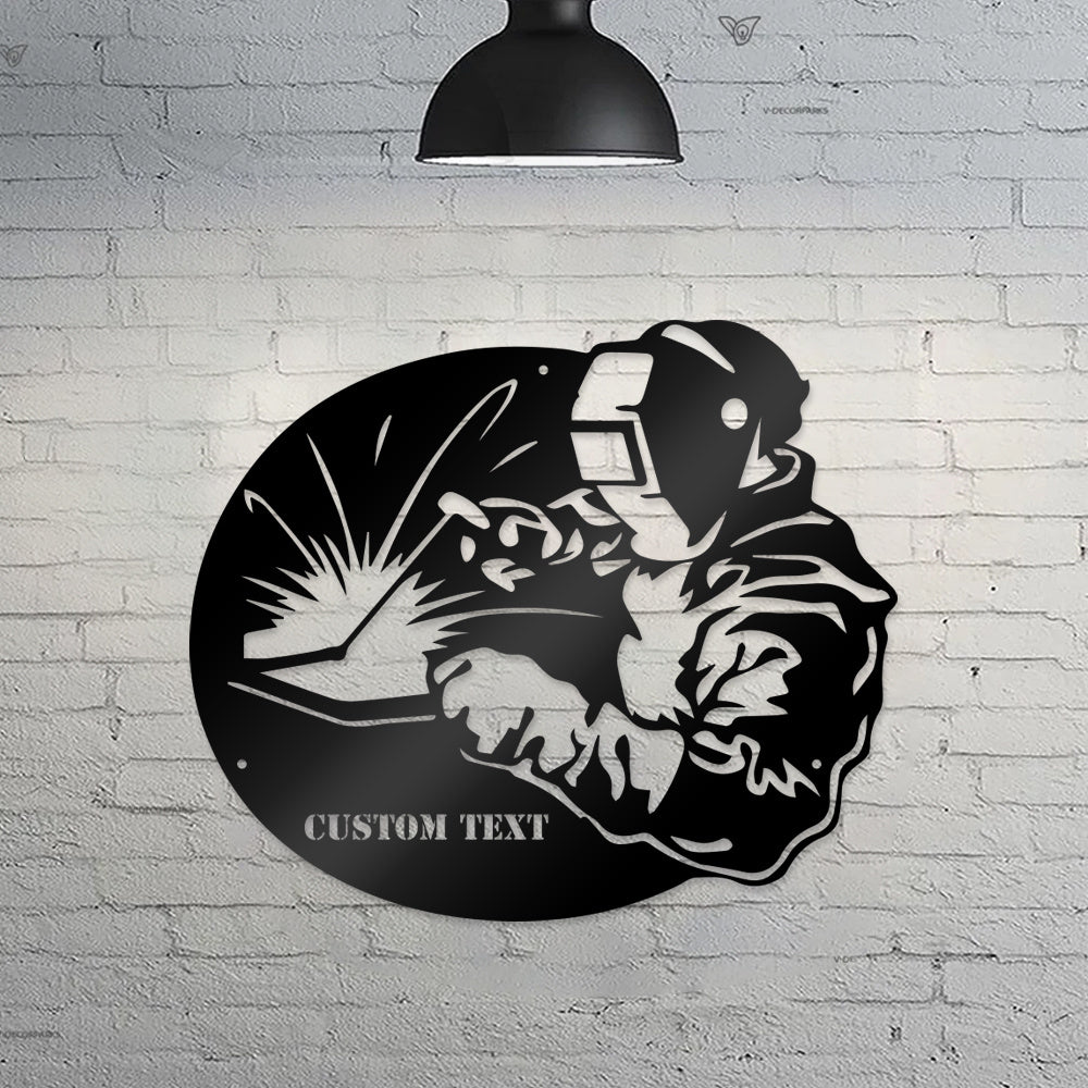 Customised Metal Welding Name Sign – Personalized Welder Sign