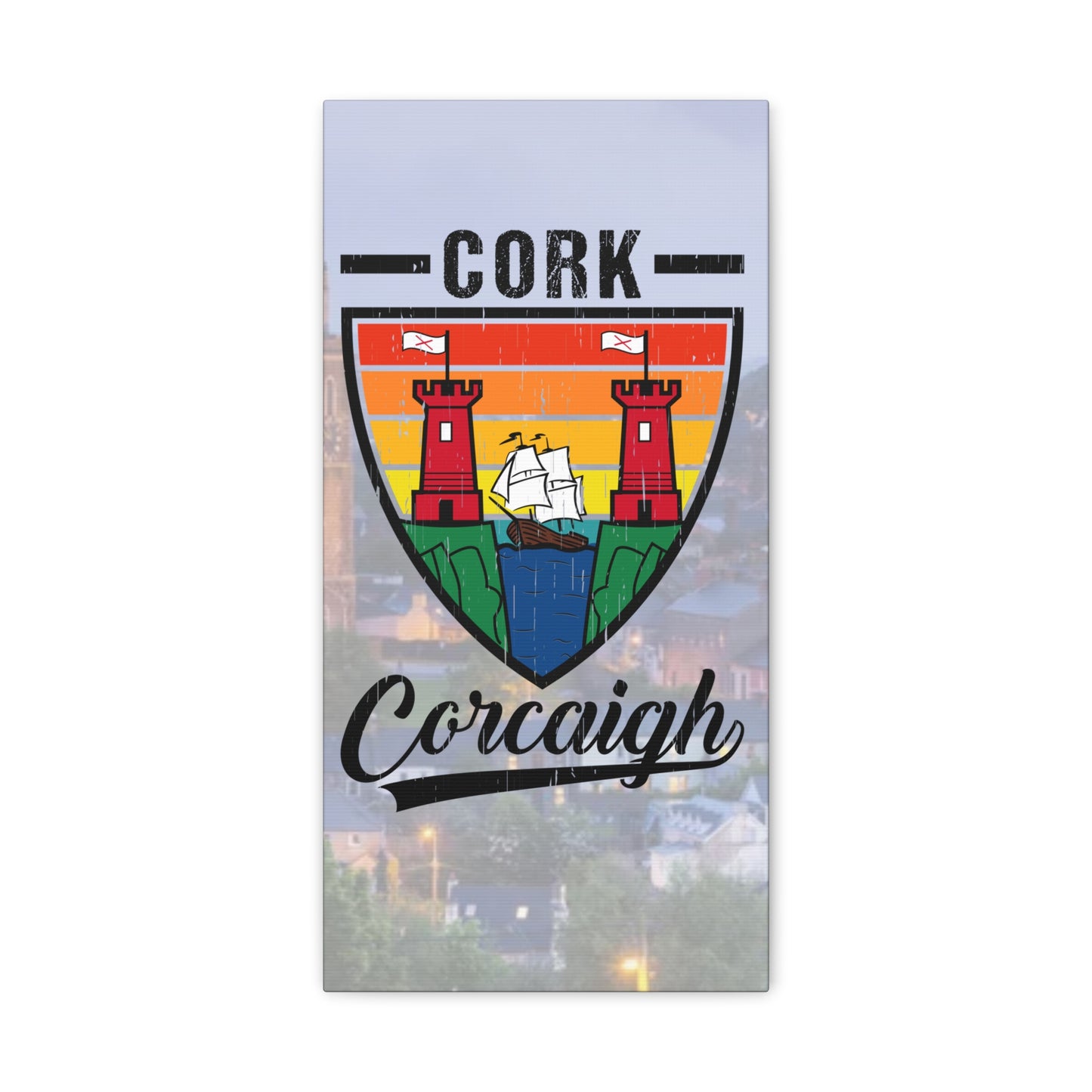 32 Counties available Canvas Wall Art – Stretched Matte Print with Vibrant Design.