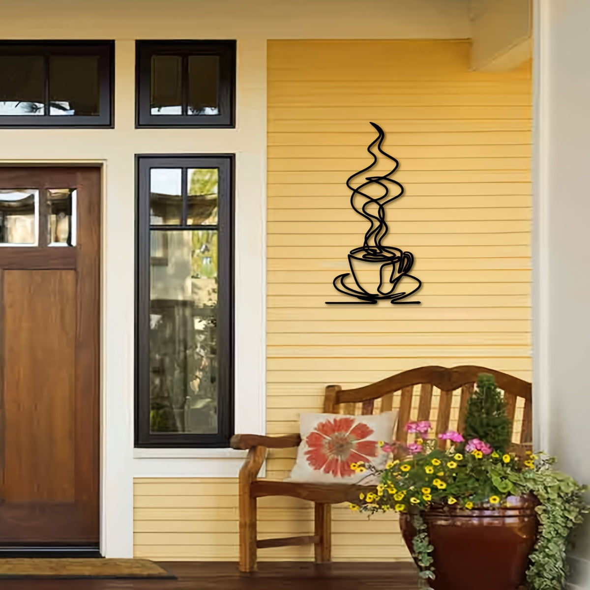 Metal Coffee Cup Wall Art
