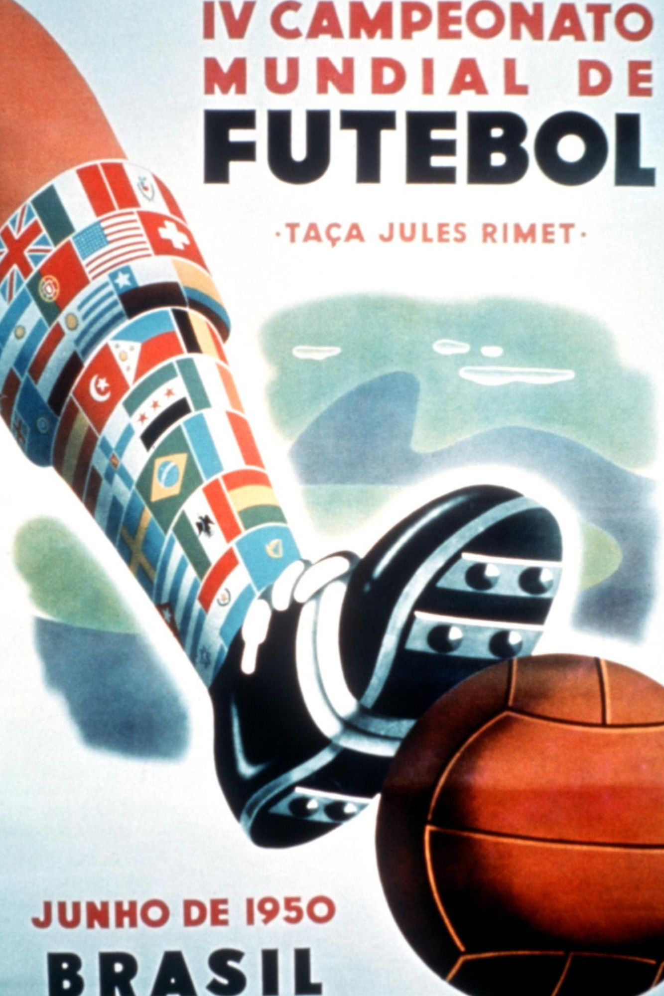 Celebrate Football History – World Cup Logos Metal Poster Collection