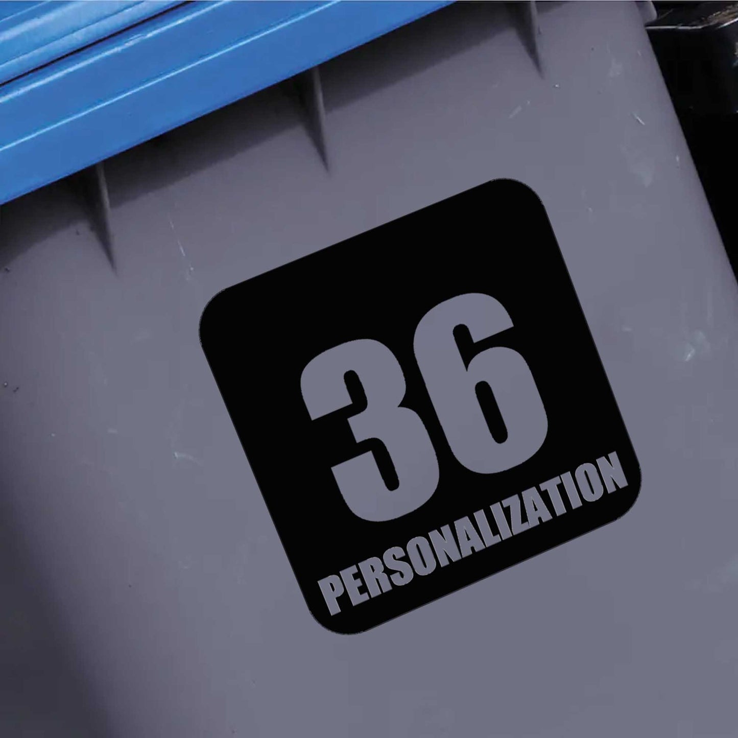 Customisable Reflective Vinyl Decal Sticker for Recycle & Trash Bins