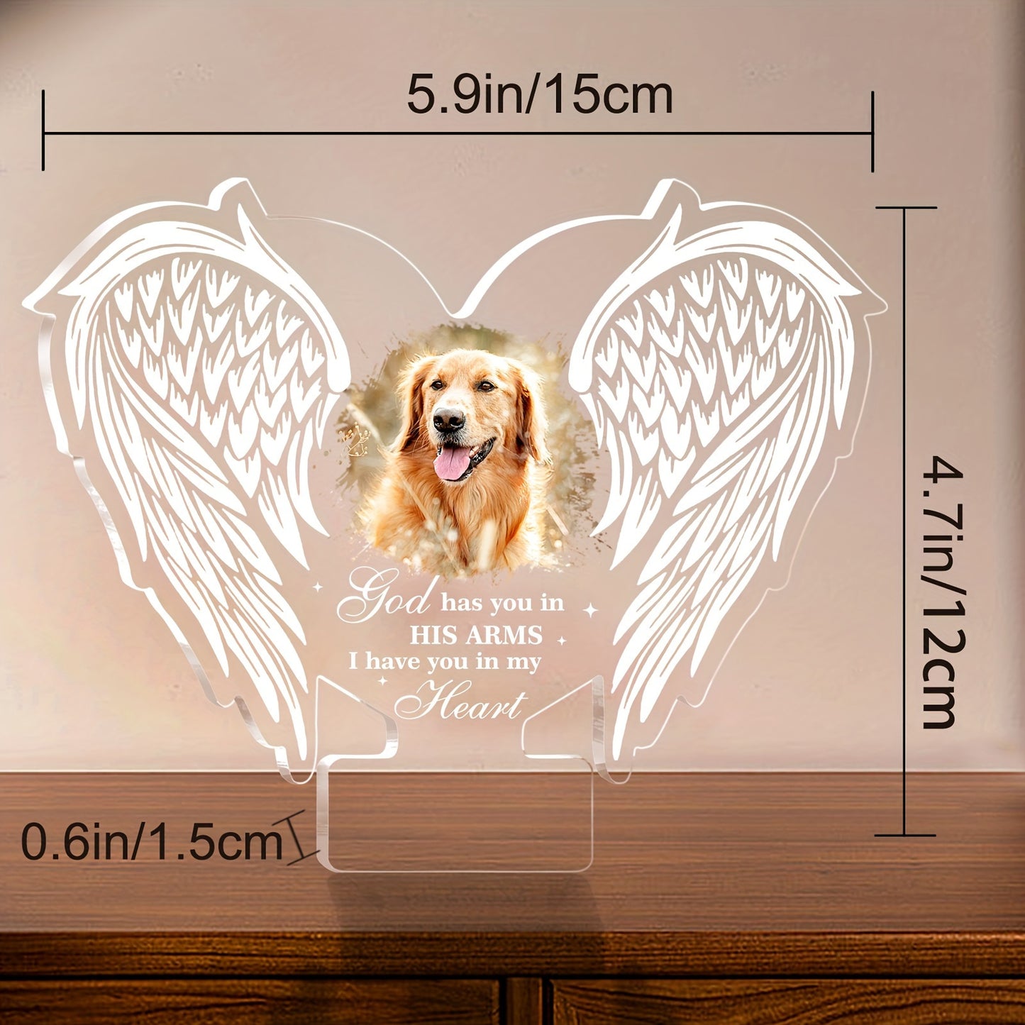 Custom Pet Memorial Angel Wings - Personalised
