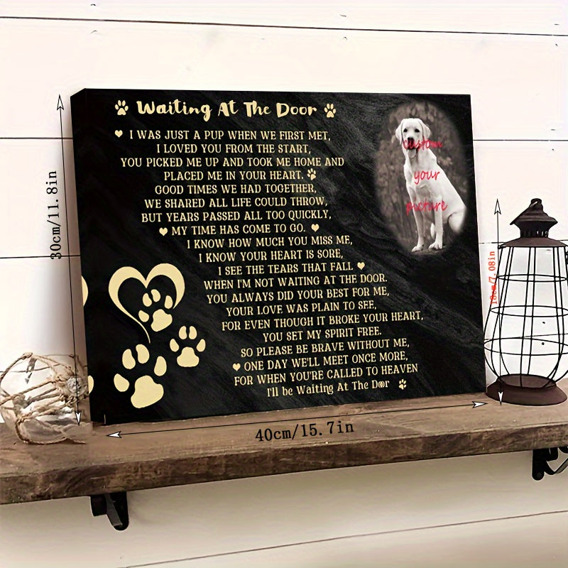 Custom Dog Memorial Canvas Wall Art