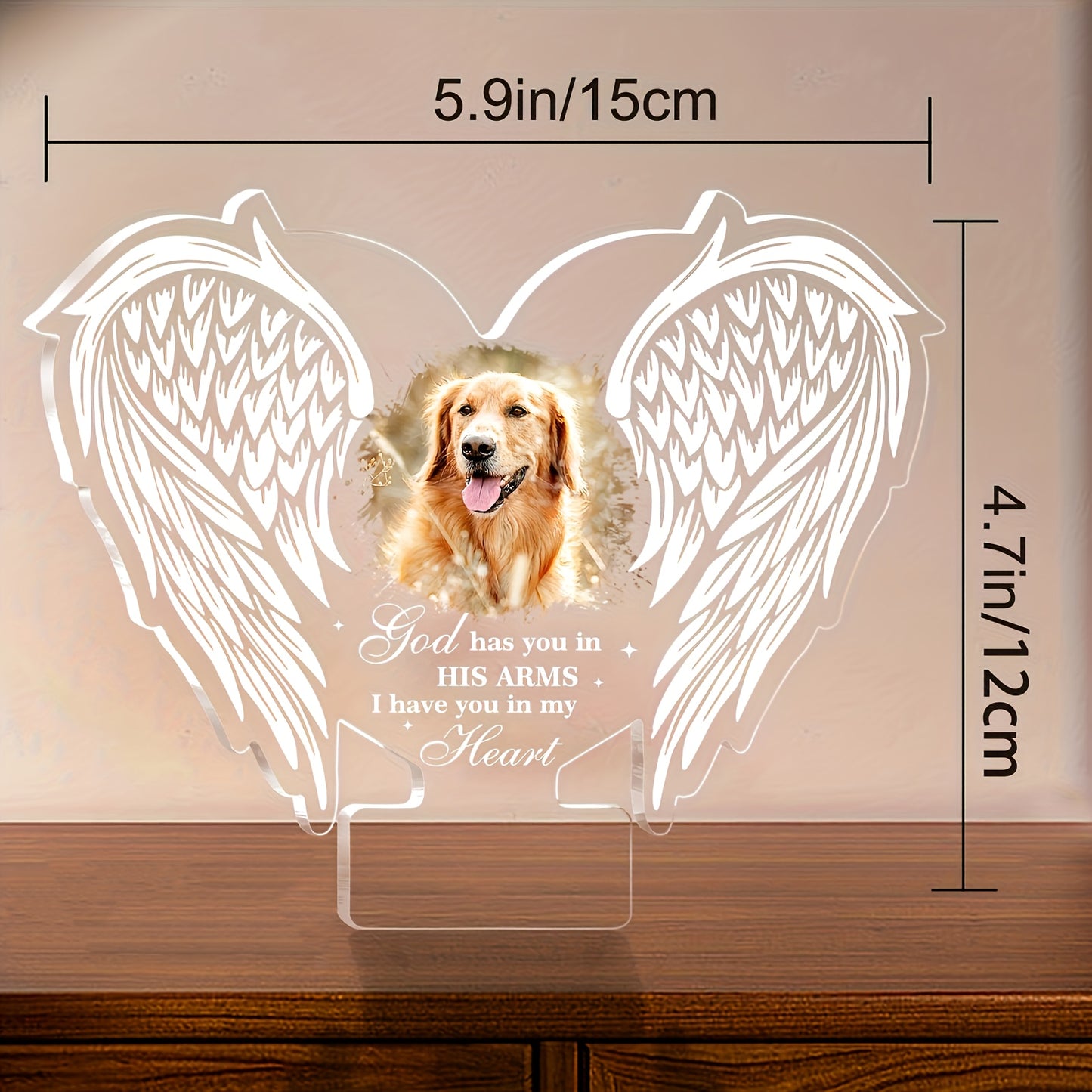 Custom Pet Memorial Angel Wings - Personalised