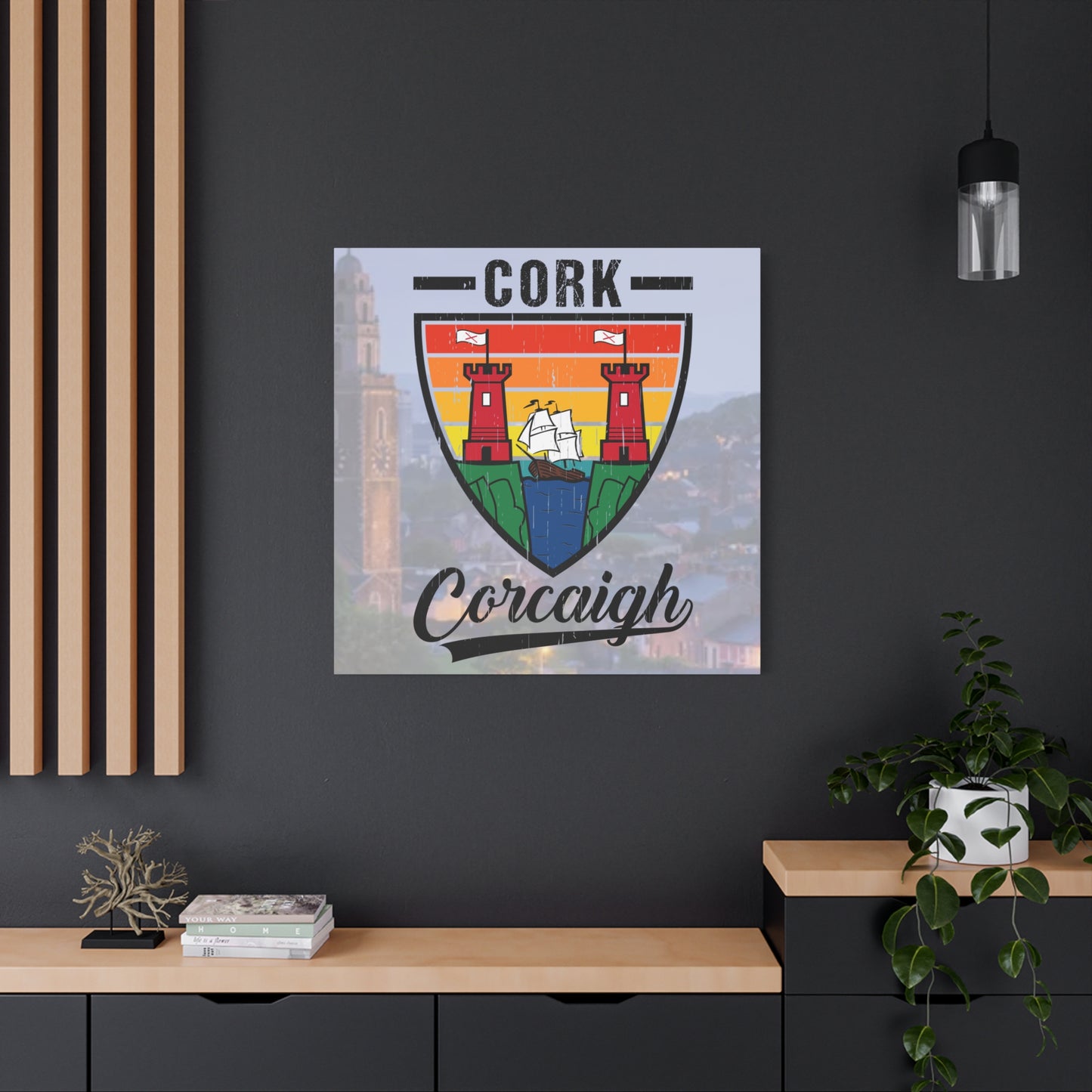 32 Counties available Canvas Wall Art – Stretched Matte Print with Vibrant Design.