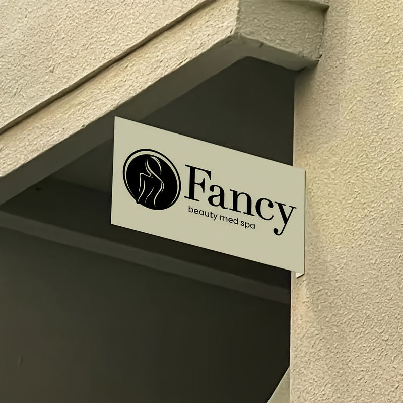 Customisable Double-Sided Acrylic Sign with Vibrant Red & White Graphics