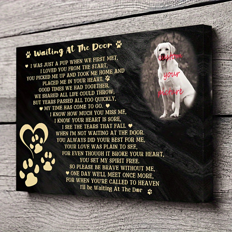 Custom Dog Memorial Canvas Wall Art