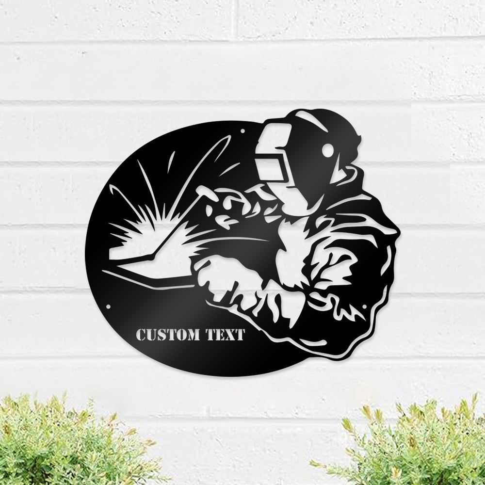 Customised Metal Welding Name Sign – Personalized Welder Sign