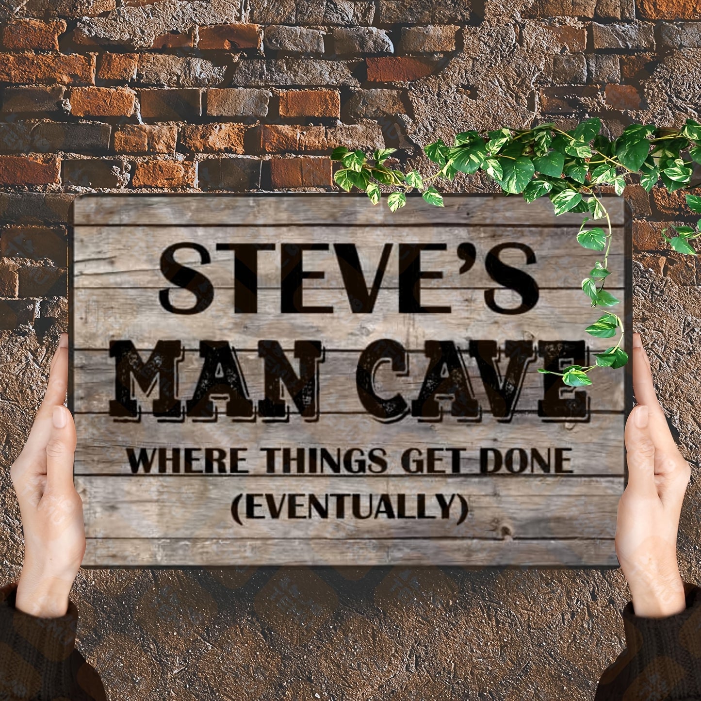 A Decorative Metal Sign for Personalizing Your Man Cave, Garden Bar, Garage, Shed, Or Pub Door.