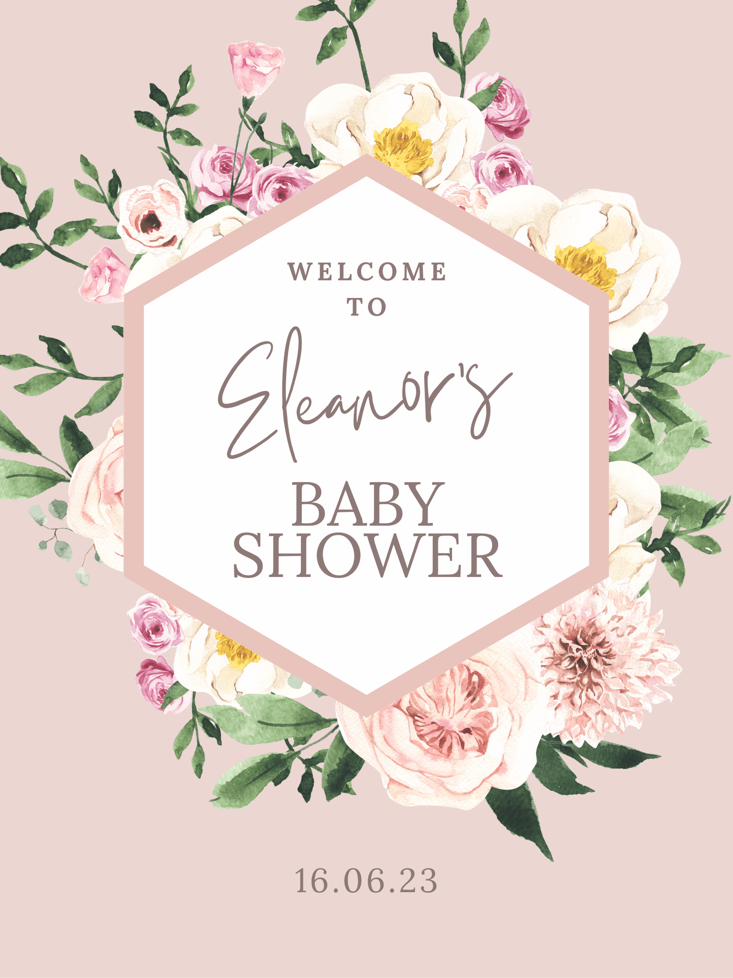 Baby Shower Welcome Sign