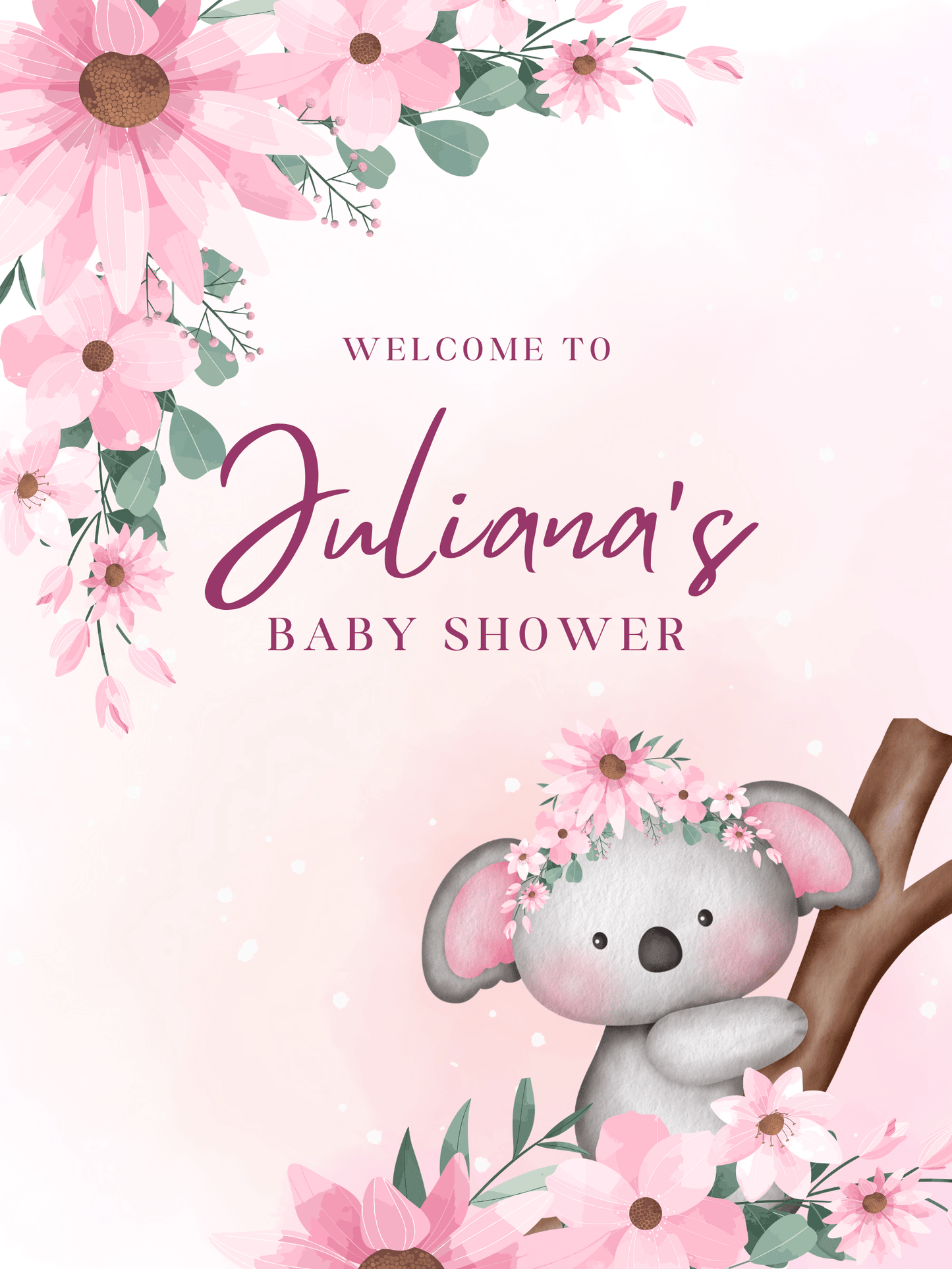 Baby Shower Welcome Sign