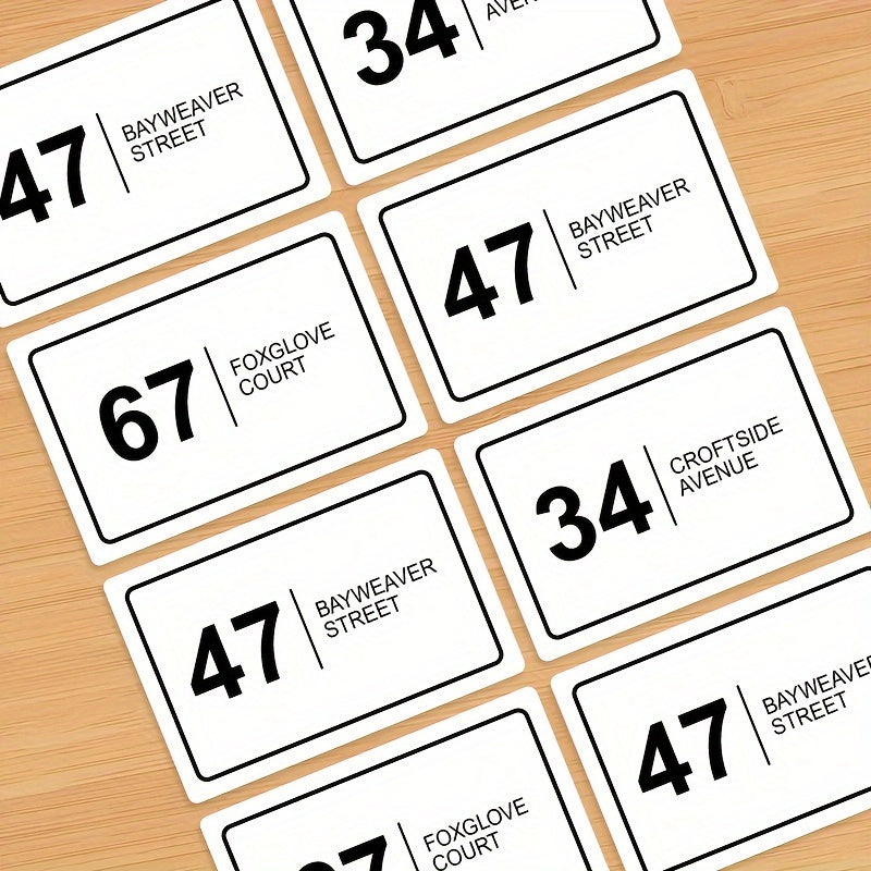 Custom Waste bin stickers 6, 12, 24, 48, or 96pcs,
