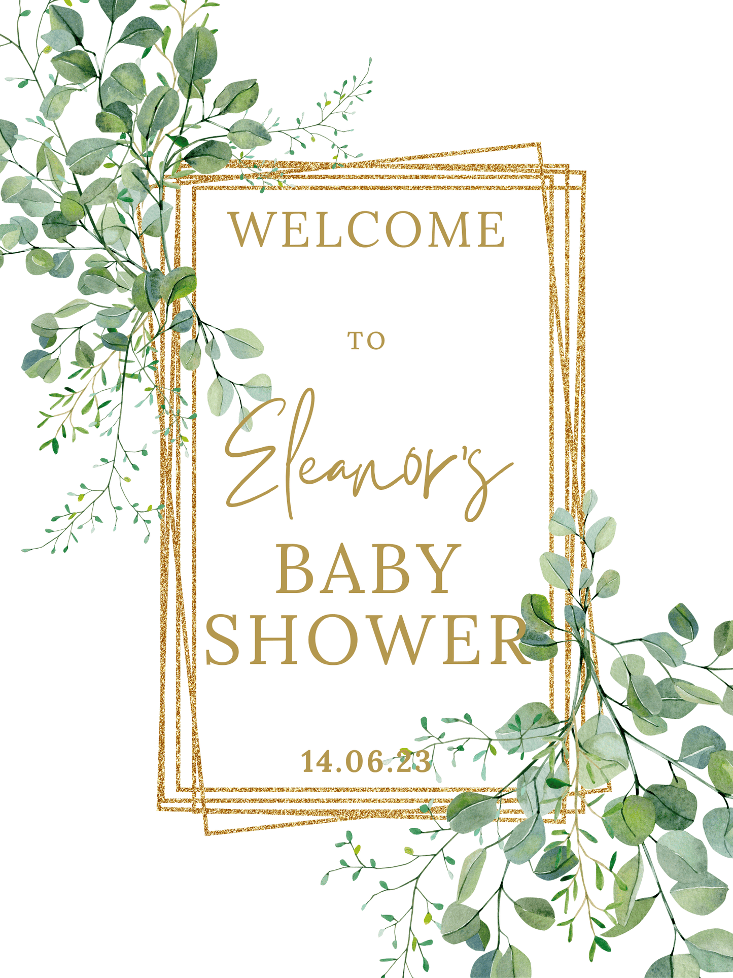Baby Shower Welcome Sign