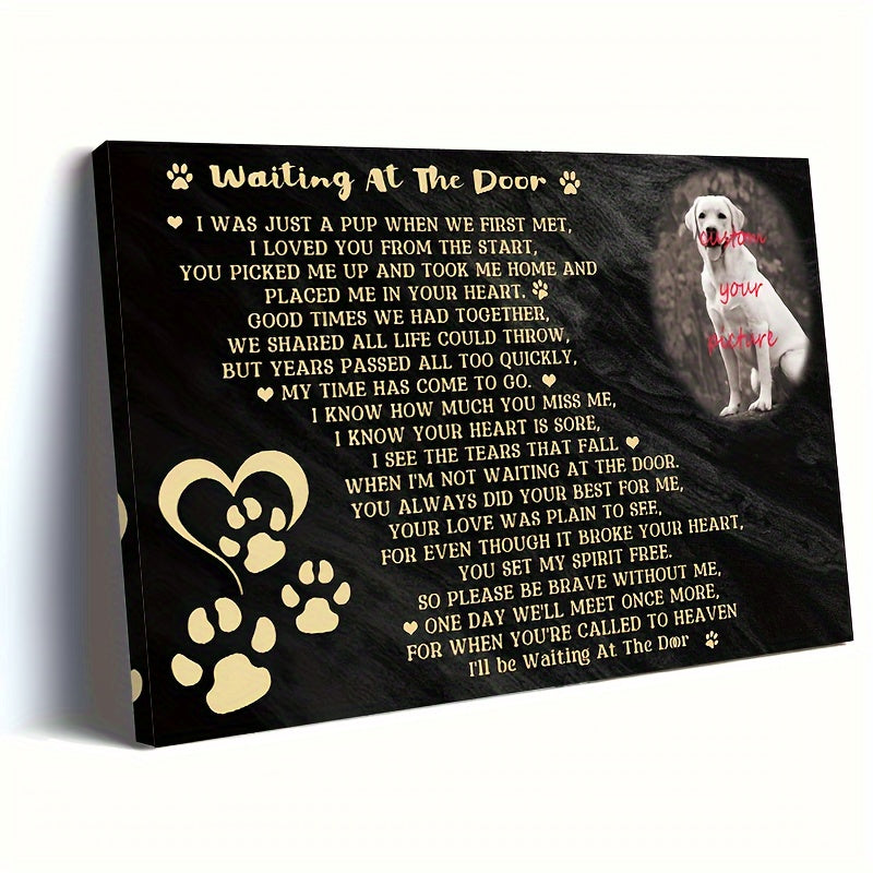 Custom Dog Memorial Canvas Wall Art