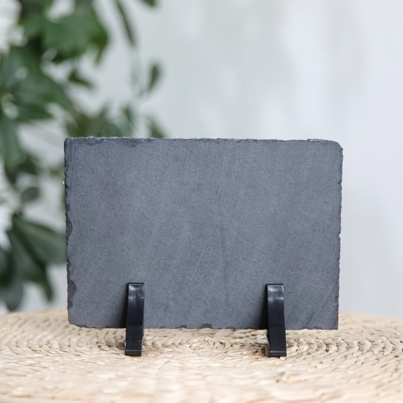 Personalised Square Slate Photo Frame with Stand