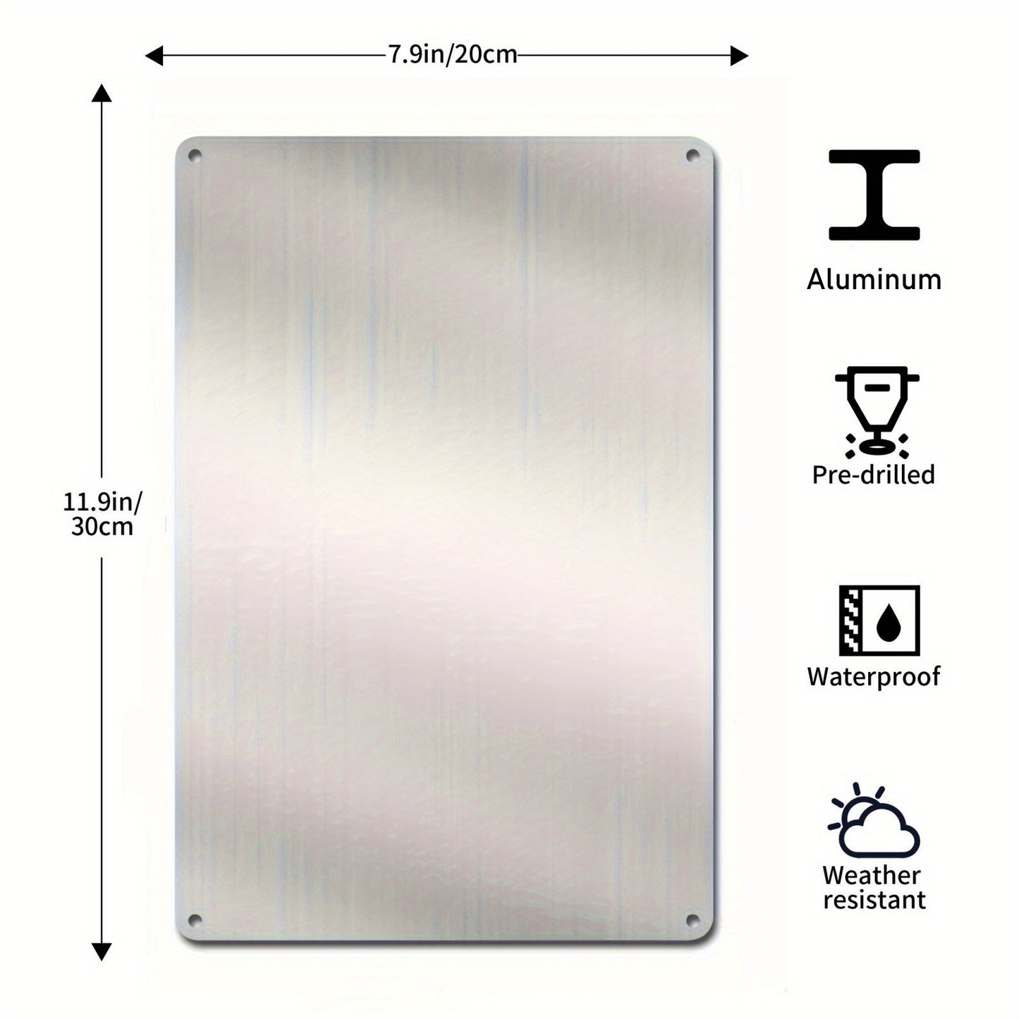 Personalised Aluminium Sign – Custom Mr & Mrs Anniversary Plaque