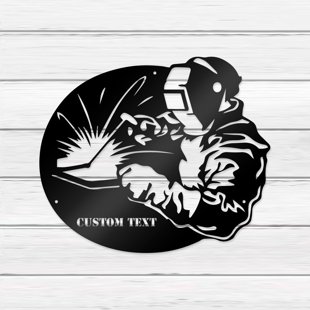 Customised Metal Welding Name Sign – Personalized Welder Sign
