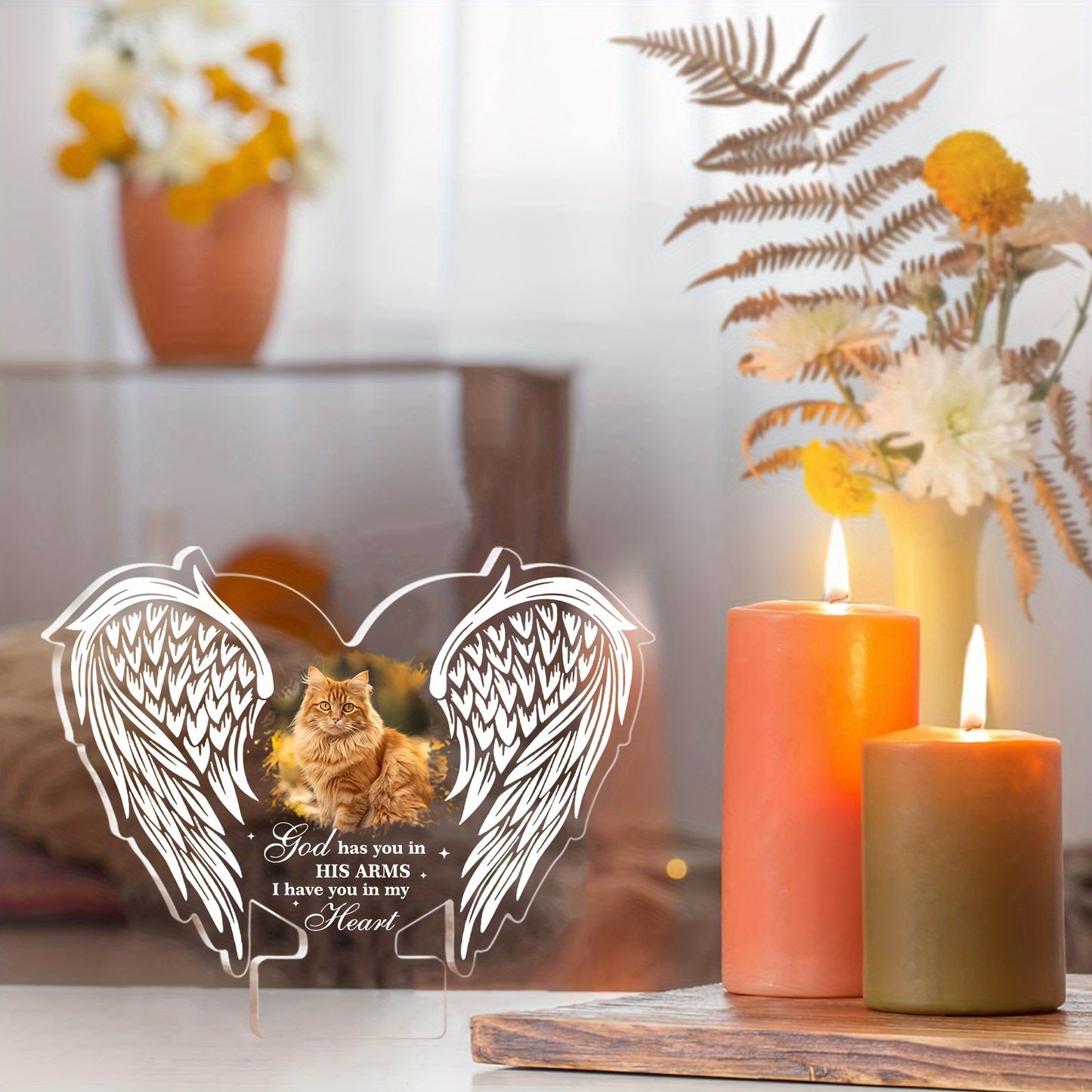 Custom Pet Memorial Angel Wings - Personalised