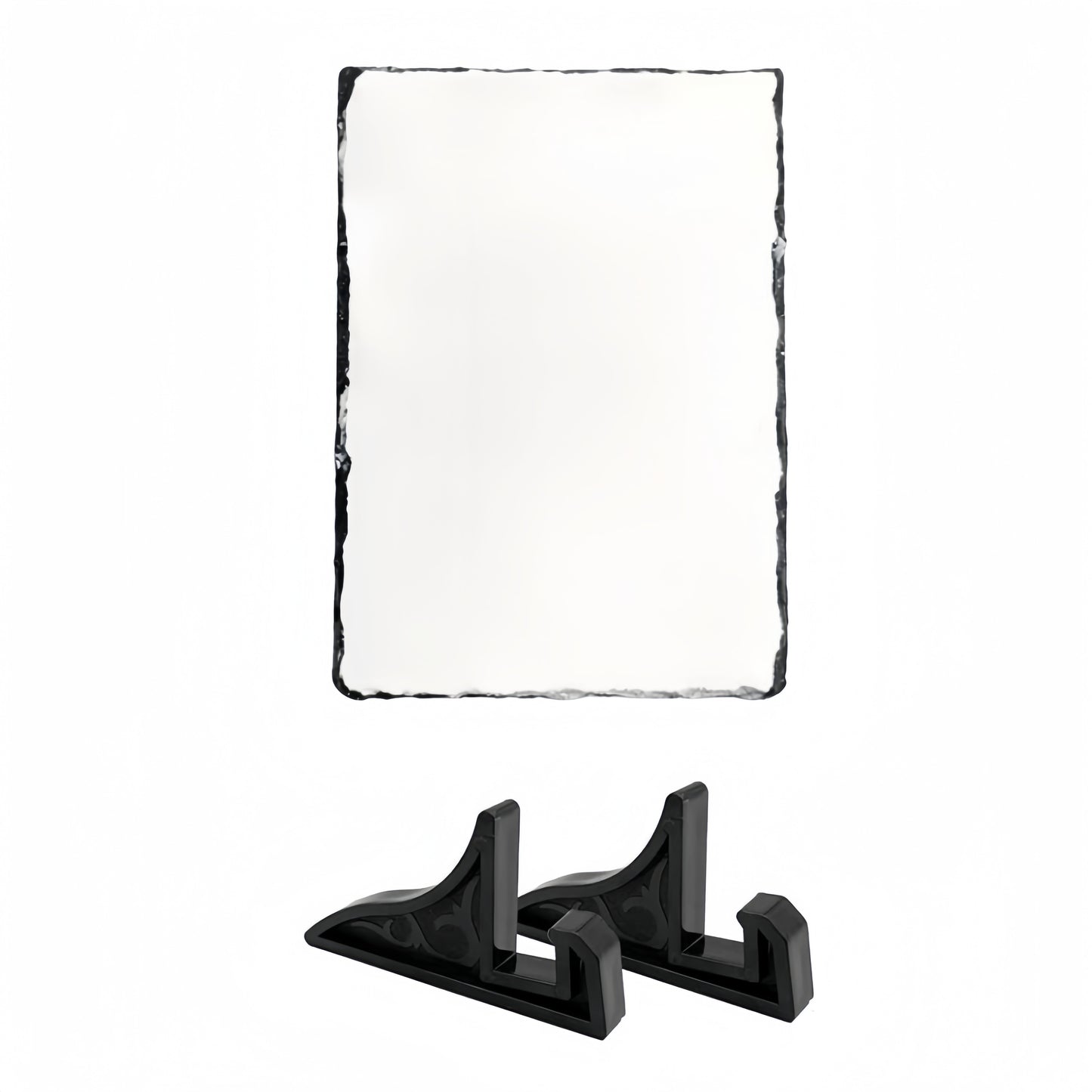 Personalised Square Slate Photo Frame with Stand