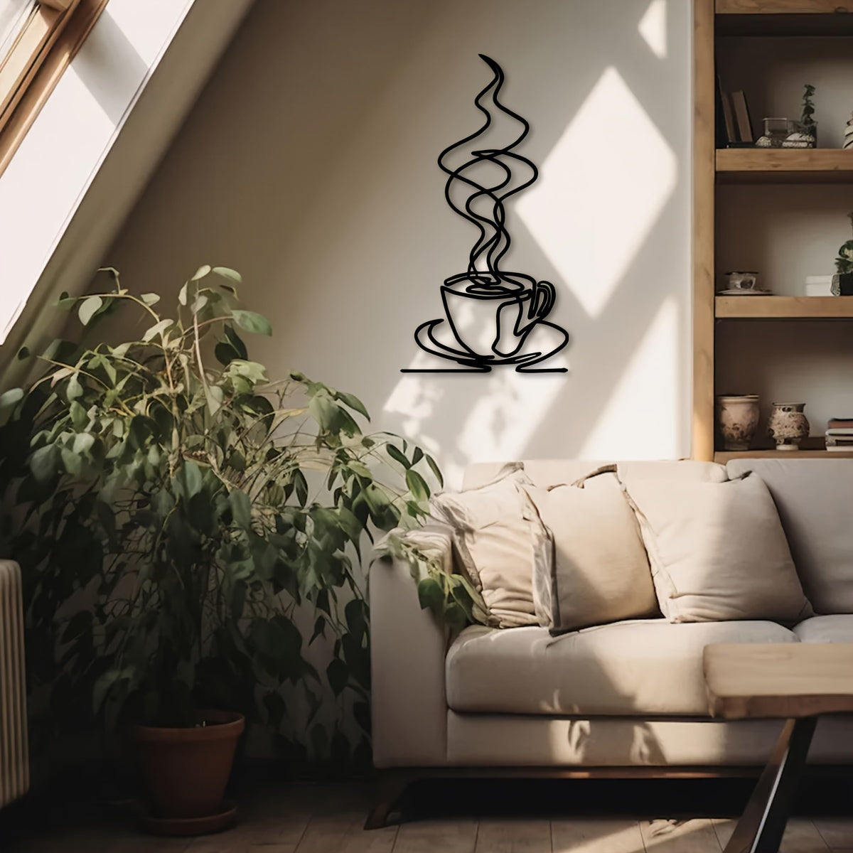 Metal Coffee Cup Wall Art