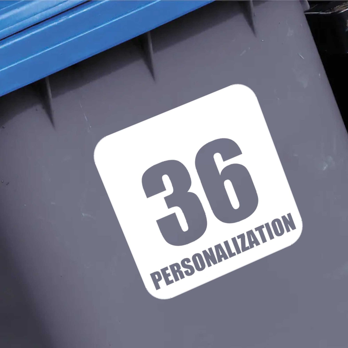 Customisable Reflective Vinyl Decal Sticker for Recycle & Trash Bins