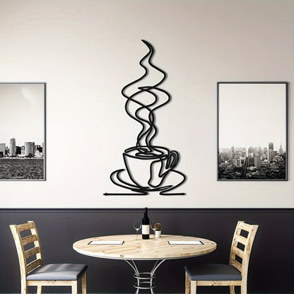 Metal Coffee Cup Wall Art